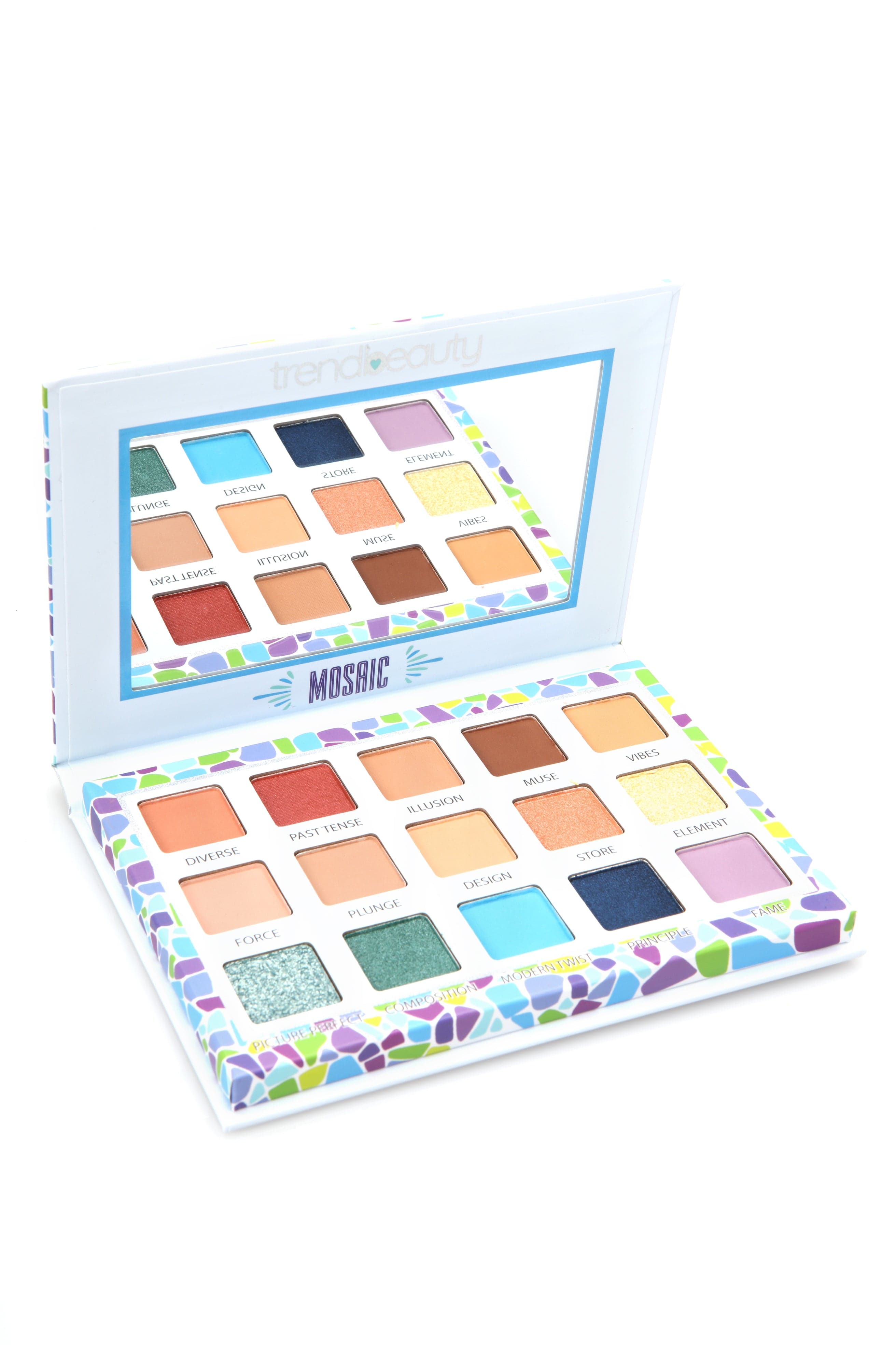 TREND BEAUTY "MOSAIC" 15 COLORS EYESHADOW PALETTE AUTHENTIC