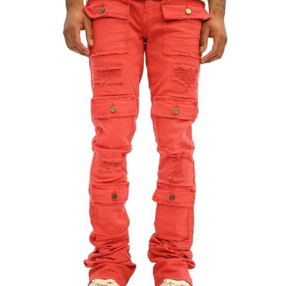 DOCTRINE DENIM (SAVANT RED SUPER STACKED JEAN) SIZE 32 - Thumbnail 11