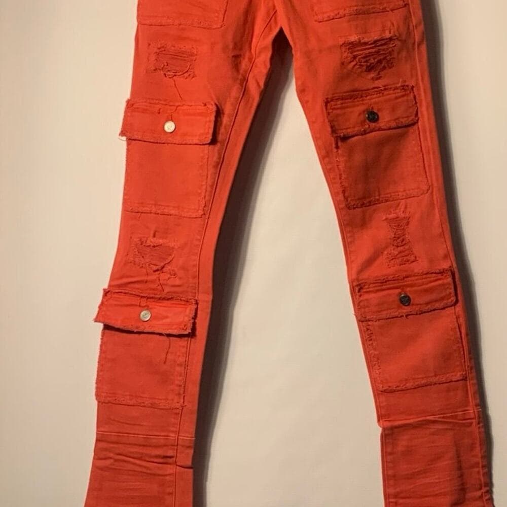 DOCTRINE DENIM (SAVANT RED SUPER STACKED JEAN) SIZE 32 - Thumbnail 2