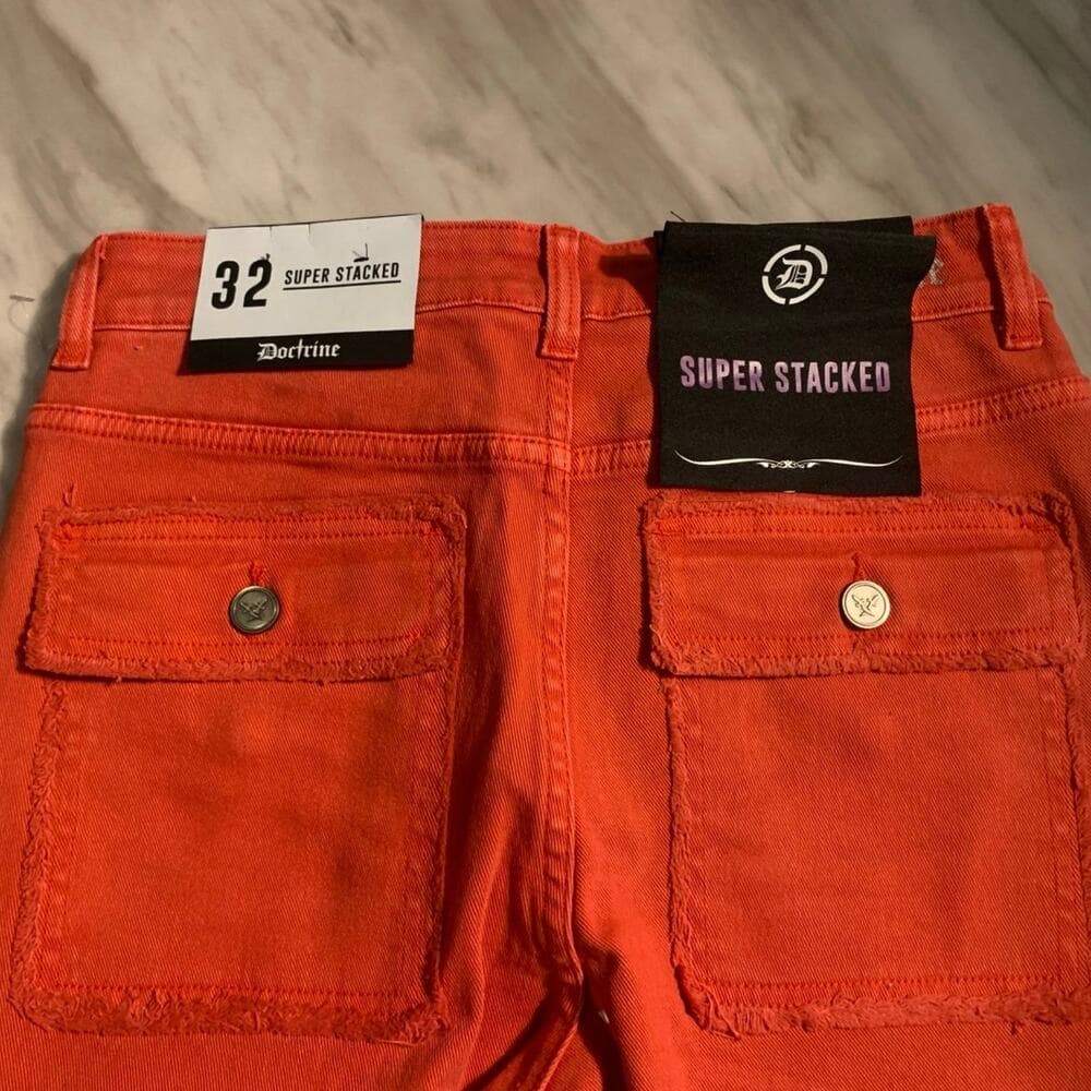 DOCTRINE DENIM (SAVANT RED SUPER STACKED JEAN) SIZE 32 - Thumbnail 7