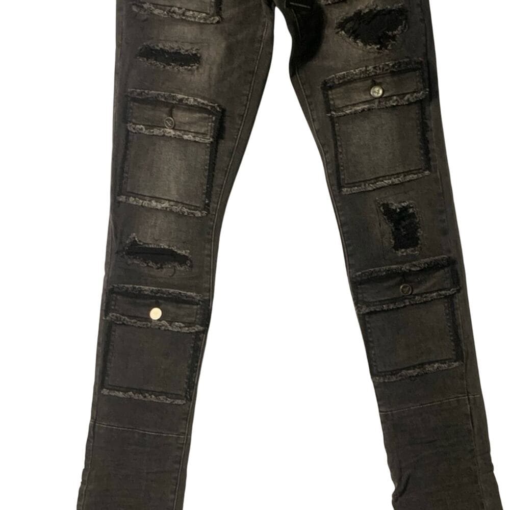 Doctrine Superstack Jet Black Mens Jeans Size 32 - Thumbnail 7