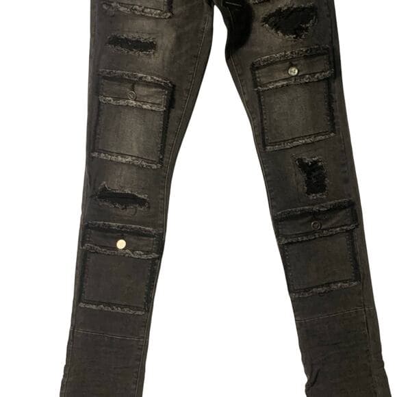 Doctrine Superstack Jet Black Mens Jeans Size 32 - Thumbnail 8