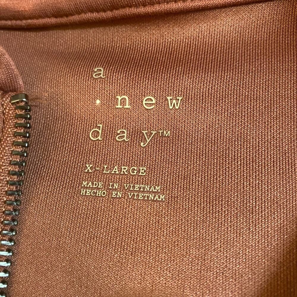 Women's Double Knit Zip Hoodie Sweatshirt - A New Day™ - Thumbnail 3
