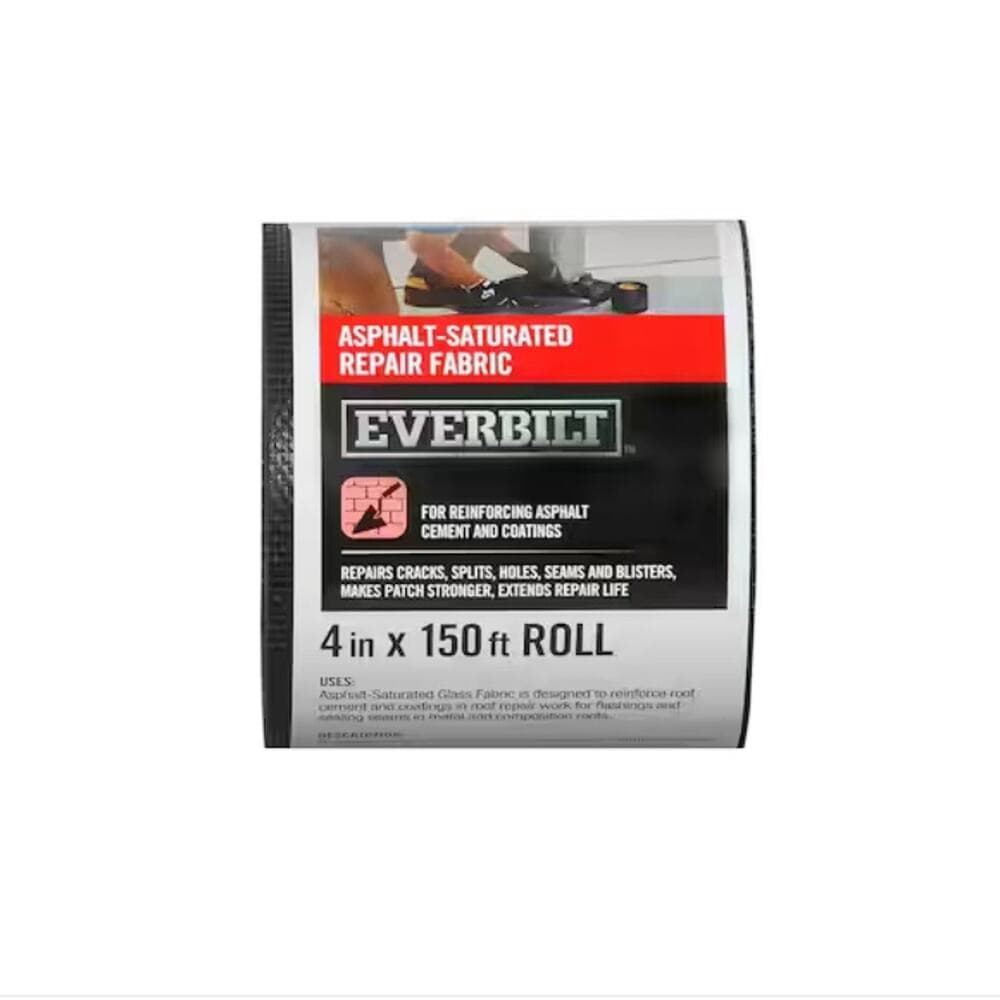 Fiberglass Roof Repair Fabric with Asphalt coating 4 in. x 150 ft - Thumbnail 4