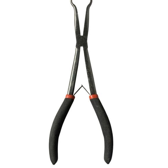 HXBER Long Needle Nose Pliers, 11'' Extra Long Reach Spark Plug Pliers - Thumbnail 3
