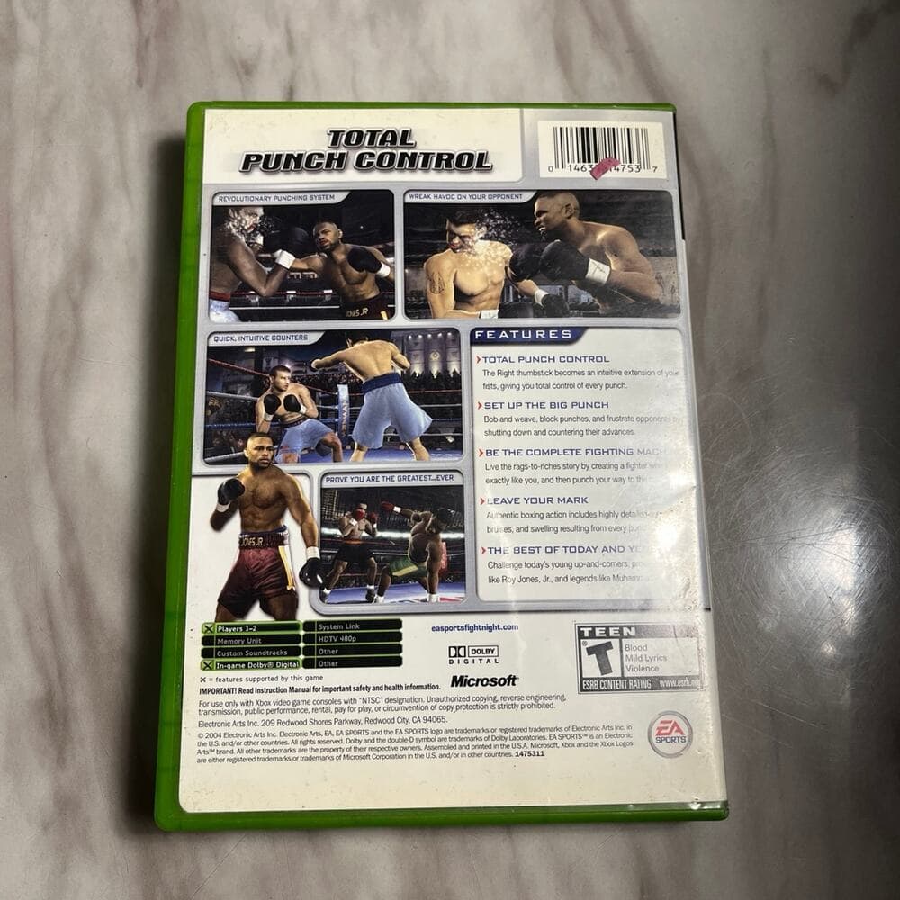 EA Sports Fight Night 2004 Roy Jones (Microsoft Xbox, 2004) Complete - Thumbnail 2