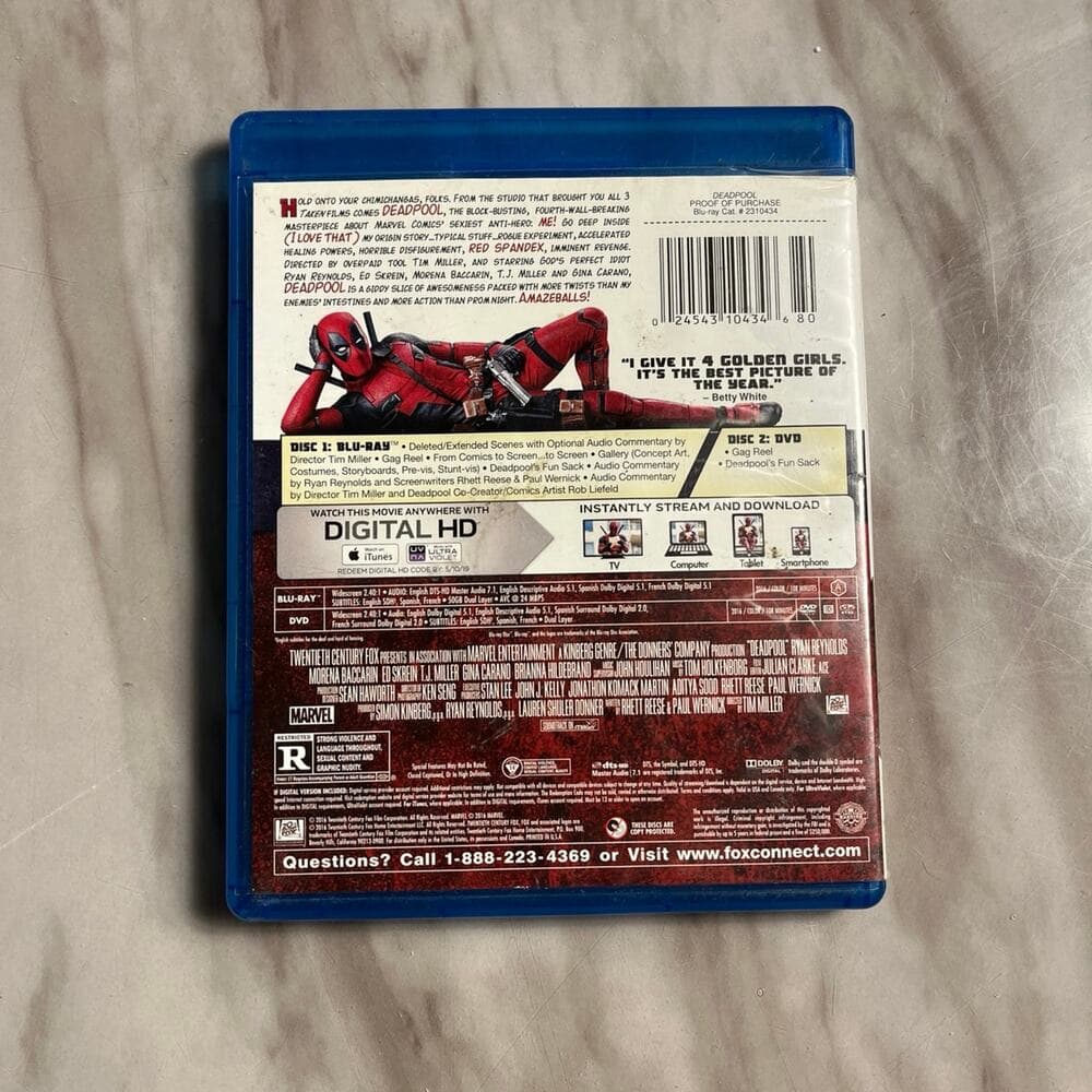 Deadpool Blu-ray Movie - Thumbnail 2