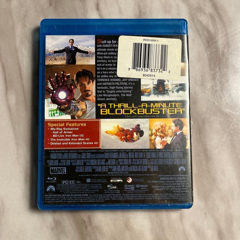 Ironman (2008) (Blu-ray, 2008) - Thumbnail 2