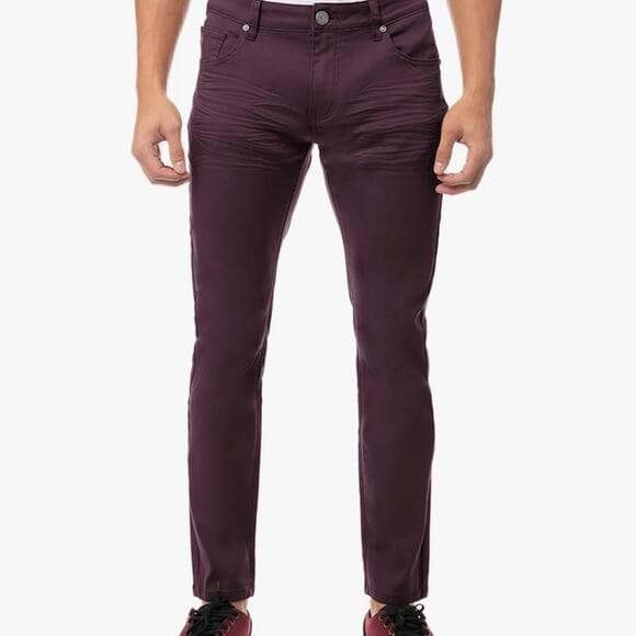 X-ray burgundy, jeans - Thumbnail 5