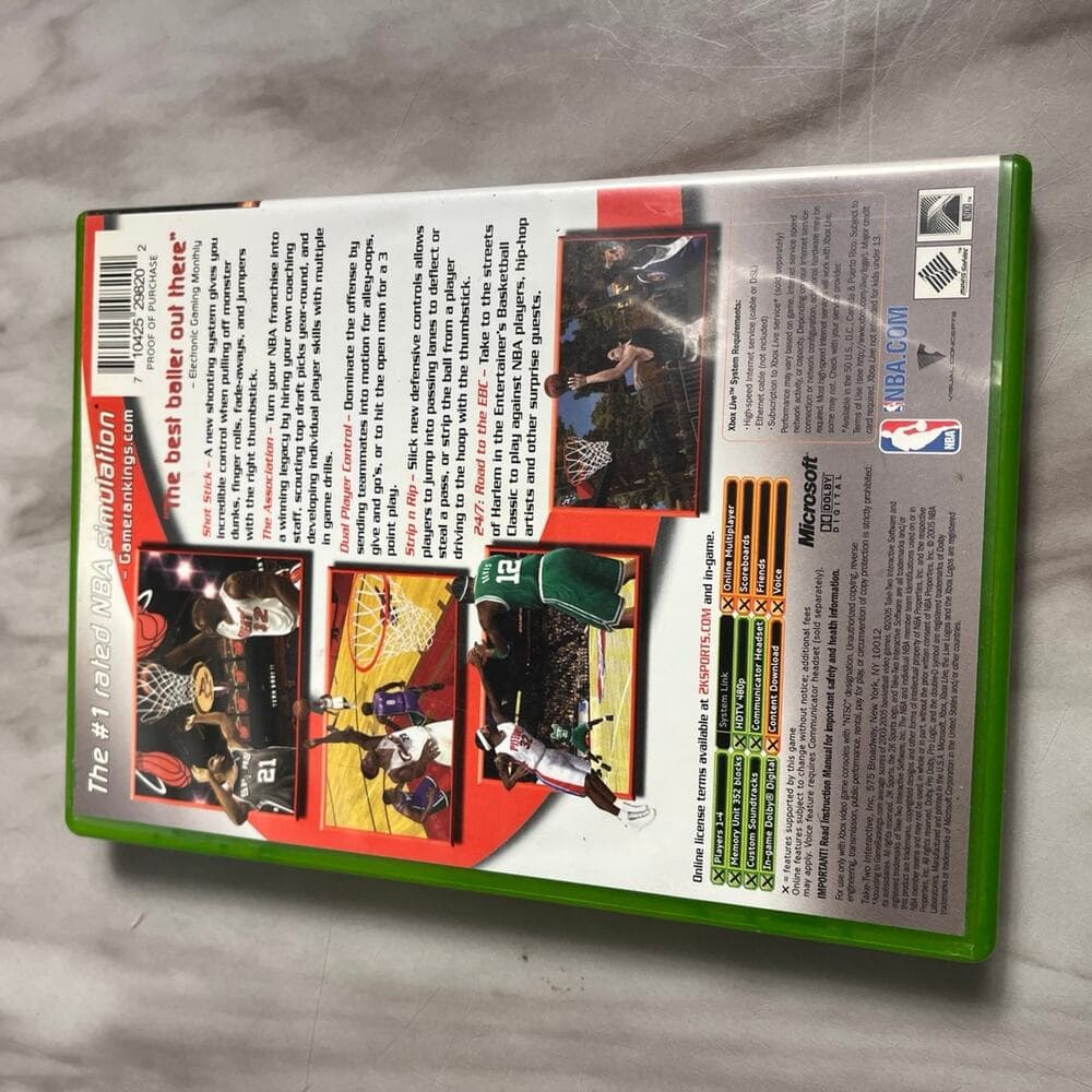 NBA 2K6 Xbox Video Game Original Microsoft Preowned - Thumbnail 3