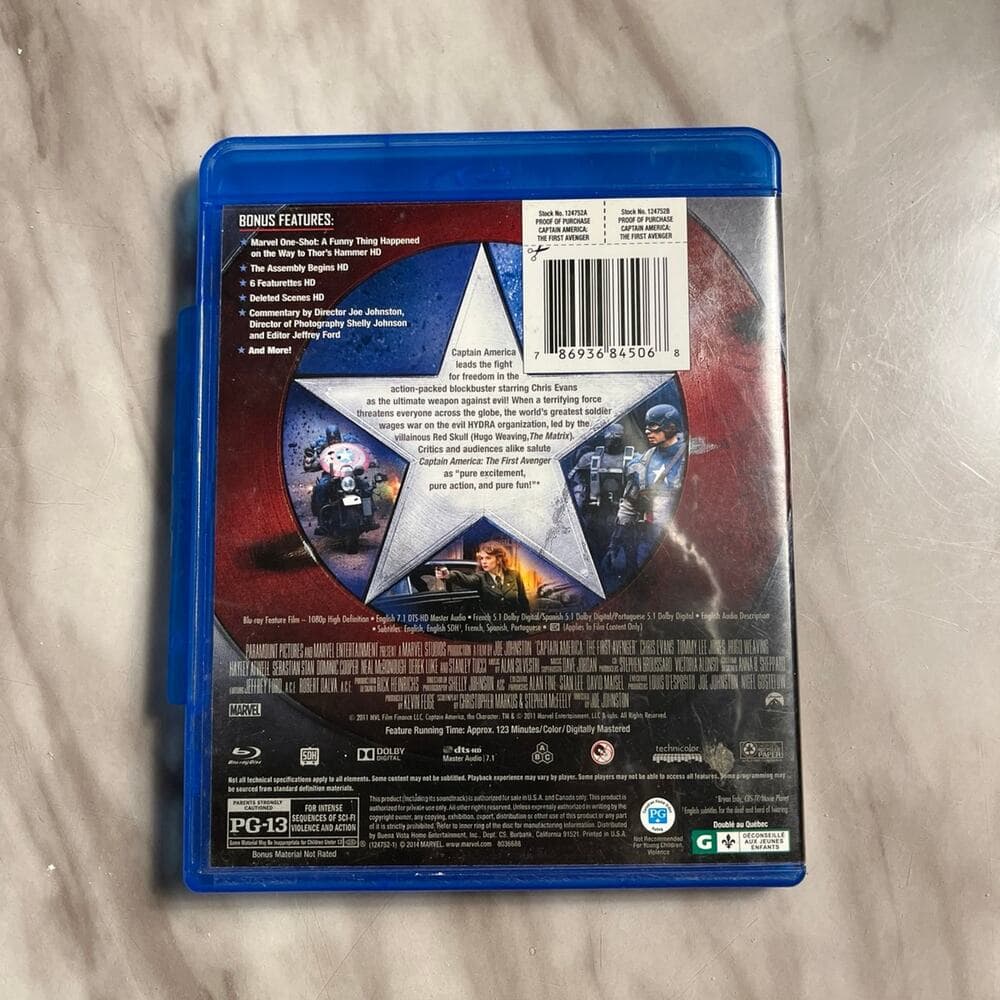 Captain America Blu-Ray Movie - Thumbnail 2