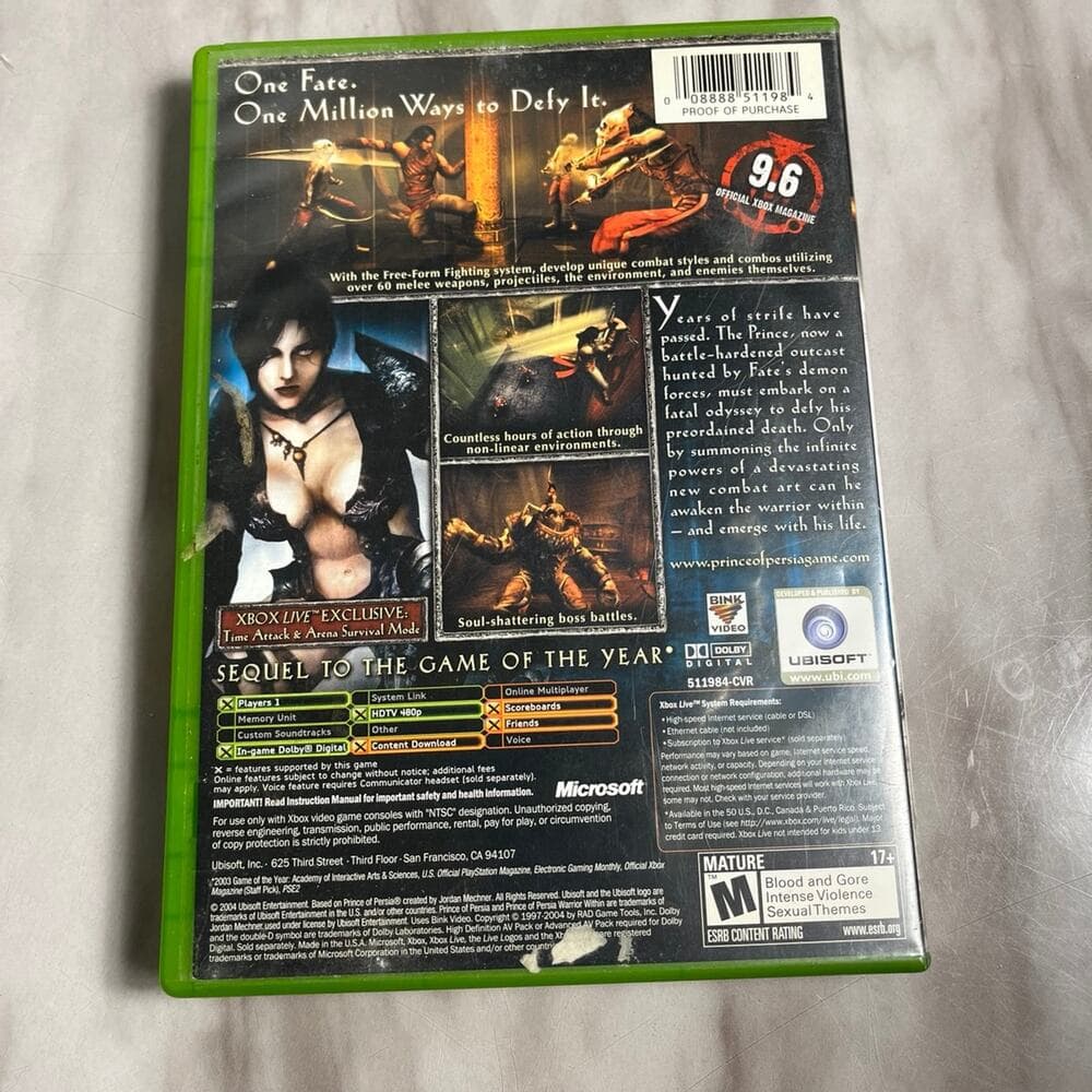Prince of Persia: Warrior Within (Microsoft Xbox, 2004) - Thumbnail 2