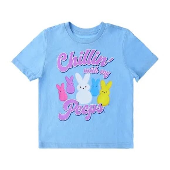 Peeps Chillin' With My Peeps Graphic Tee Size 5/6 - Thumbnail 6
