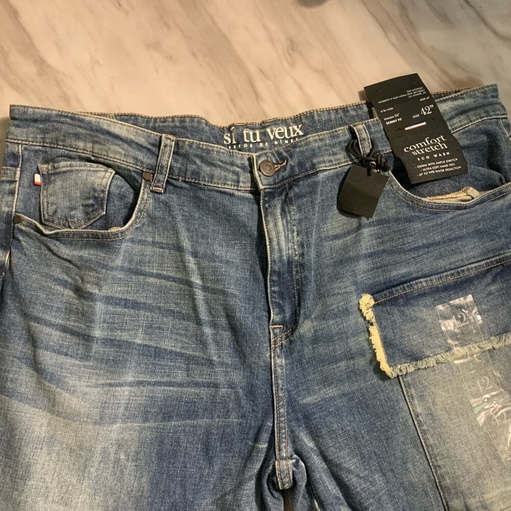 Doctrine Superstack Blue Mens Jeans Size 42 - Thumbnail 6