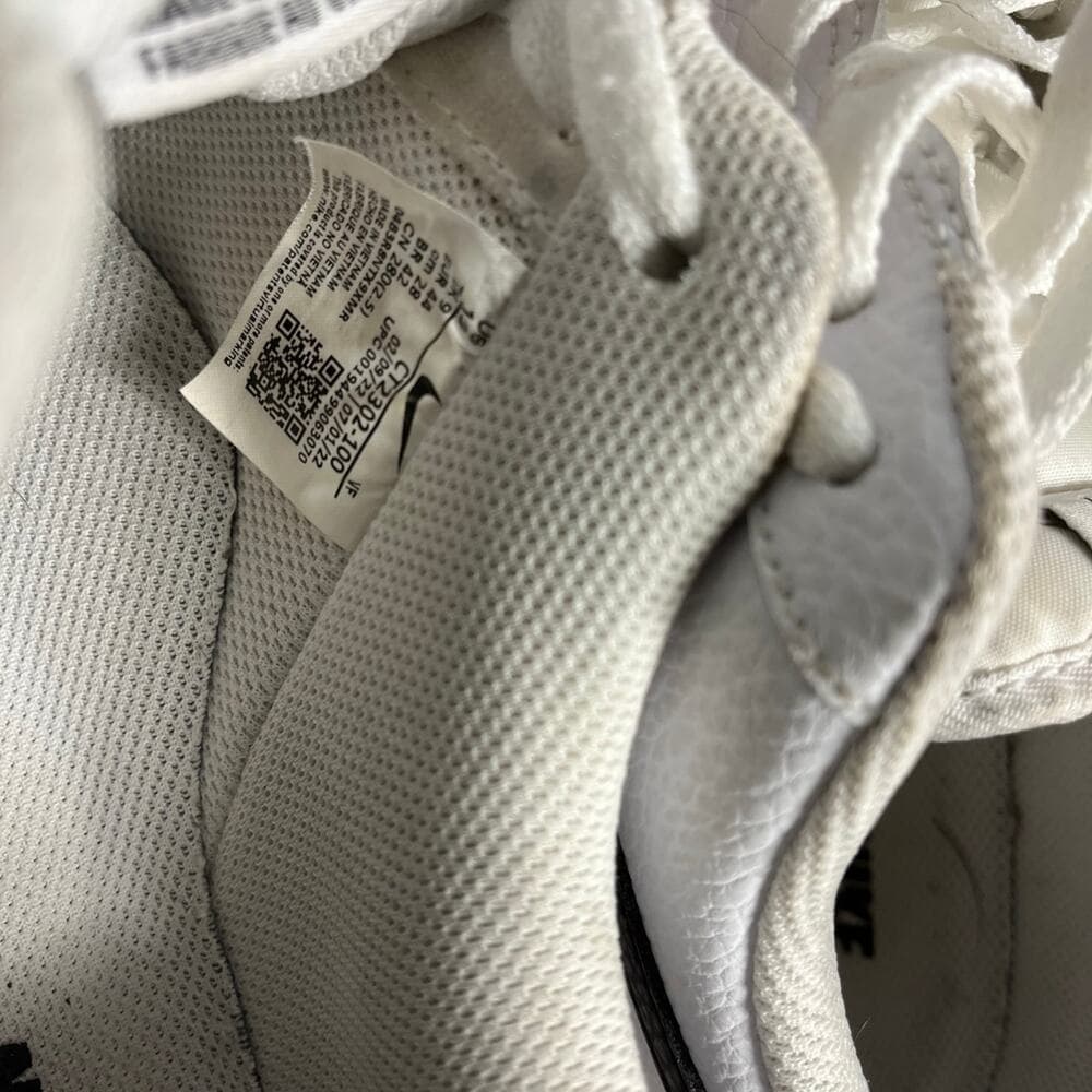 Nike Air Force 1 Shoes White & Black Men's Size 9 - Thumbnail 7