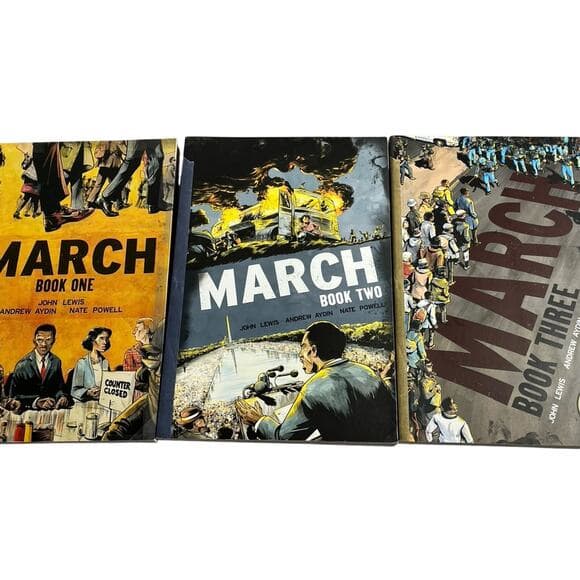 MARCH Volume 1-3 John Lewis Andrew Aydin Nate Powell - Thumbnail 7