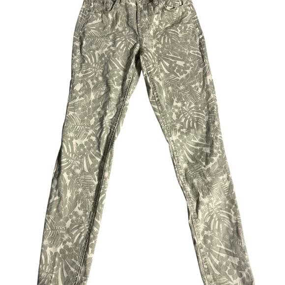 Kensie Pants Womens 2 The Effortless Skinny Ankle Mid Rise Jungle Hawaiian - Thumbnail 5