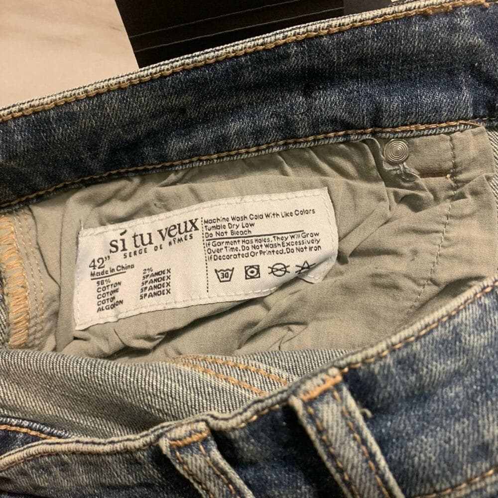 Doctrine Superstack Blue Mens Jeans Size 42 - Thumbnail 9