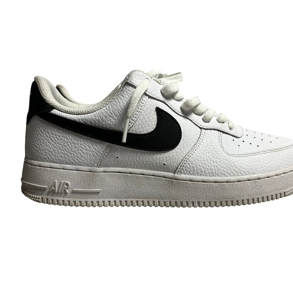 Nike Air Force 1 Shoes White & Black Men's Size 9 - Thumbnail 9