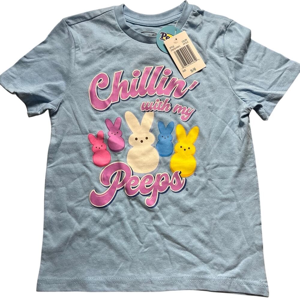 Peeps Chillin' With My Peeps Graphic Tee Size 5/6