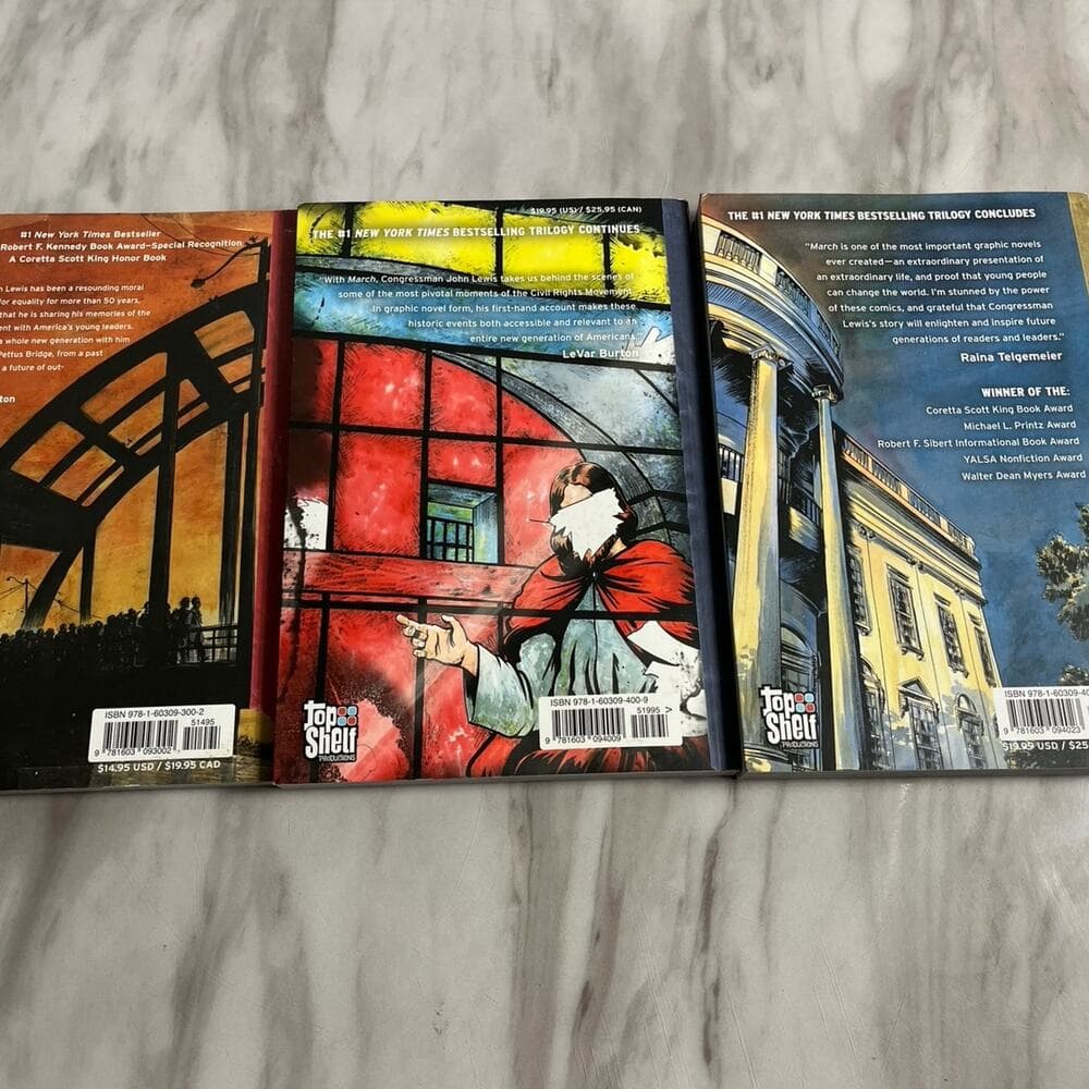 MARCH Volume 1-3 John Lewis Andrew Aydin Nate Powell