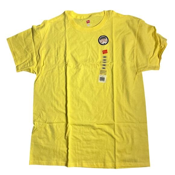 Hanes Yellow Men’s T-shirt Size L - Thumbnail 5