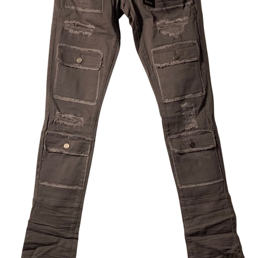Doctrine Superstack Grey Mens Jeans Size 38