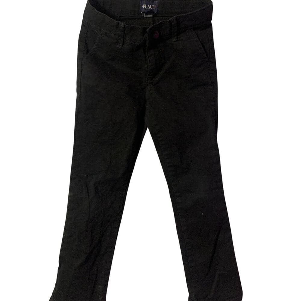 Children Place Black Boy Pants Size 6 - Thumbnail 5