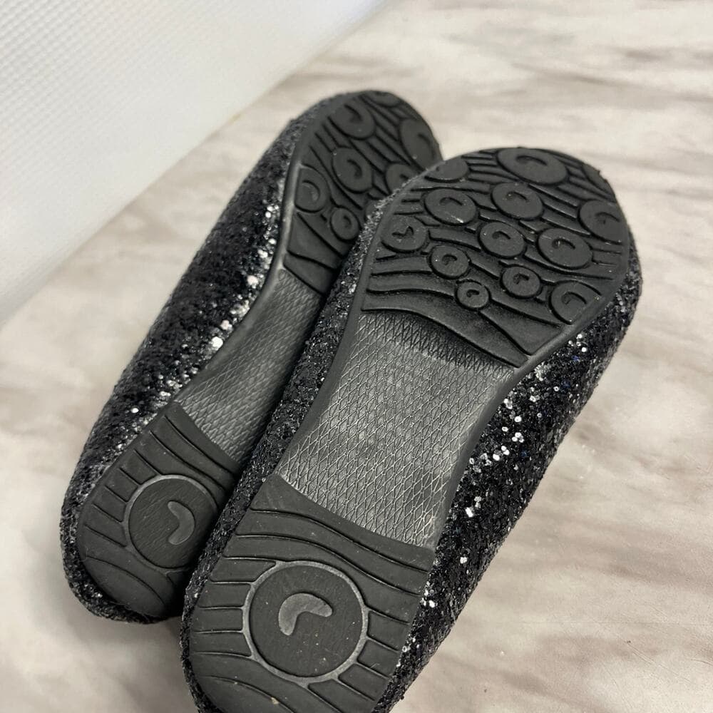 Bella Marie Black Glitter Shoes For Girls Size 9 - Thumbnail 5