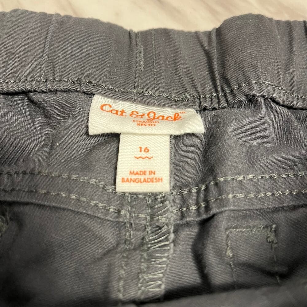 Boys' Stretch Straight Fit Woven Pull-On Pants - Cat & Jack - Thumbnail 2