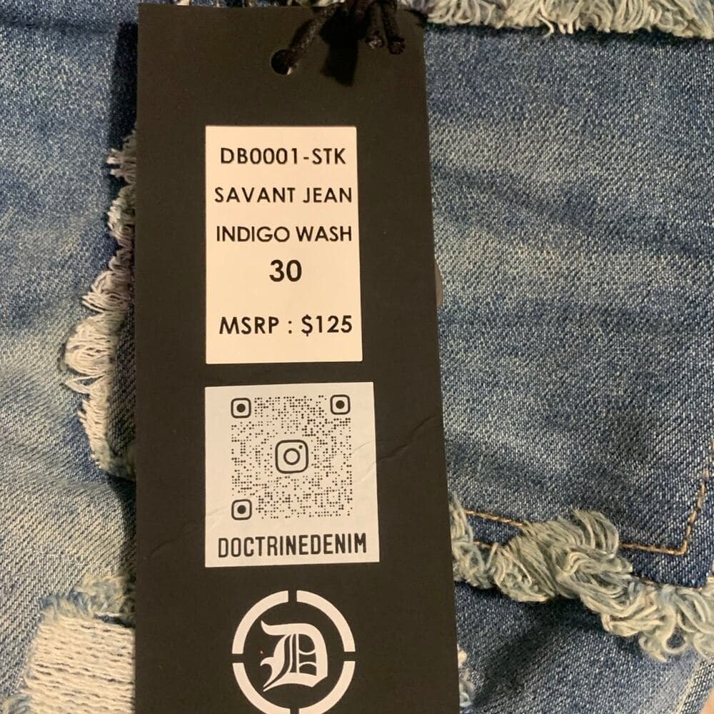 Doctrine Superstack Denim Blue Mens Jeans Size 30 - Thumbnail 8