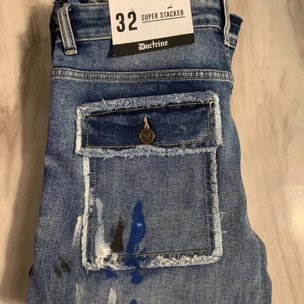 Doctrine Superstack Denim Mens Jeans Size 32 - Thumbnail 9