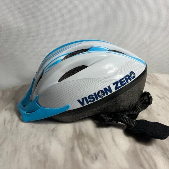 Vision Zero Helmet DOT Size Small Blue/White - Thumbnail 8