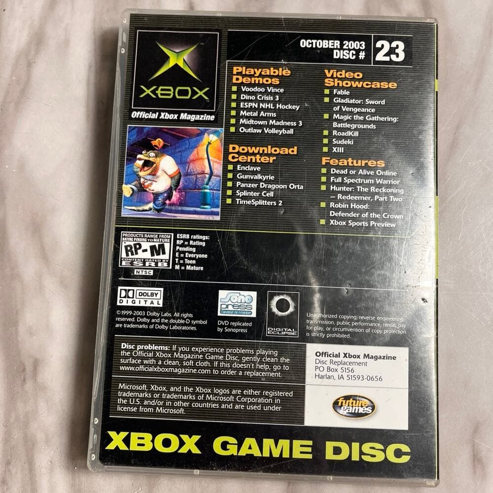 Voodoo Vince XBox Demo Game Disc #23 October 2003 6 Playable Demos - Thumbnail 2