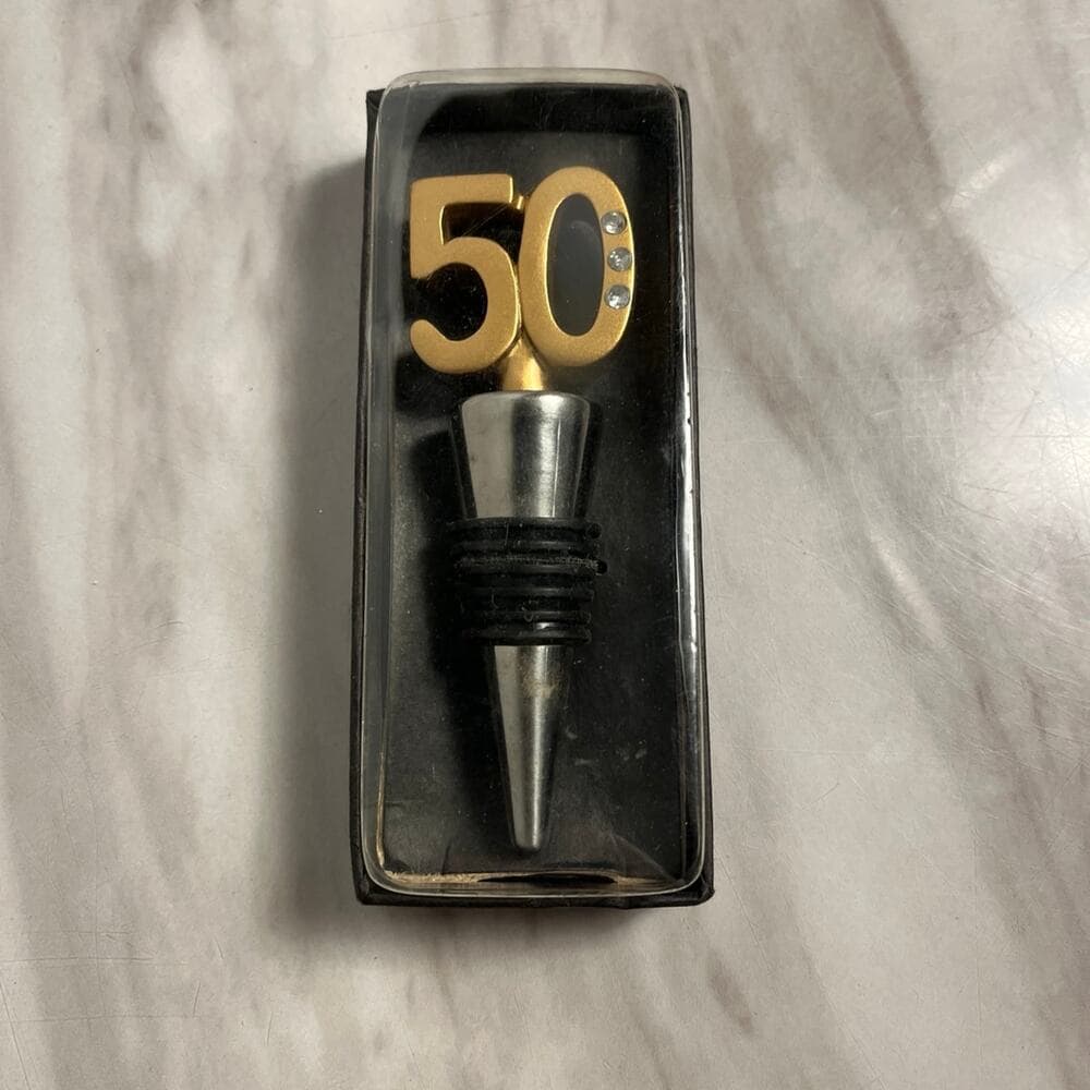 50th Anniversary or Birthday Bottle Stopper Anniversary Favor, 20 - Thumbnail 2