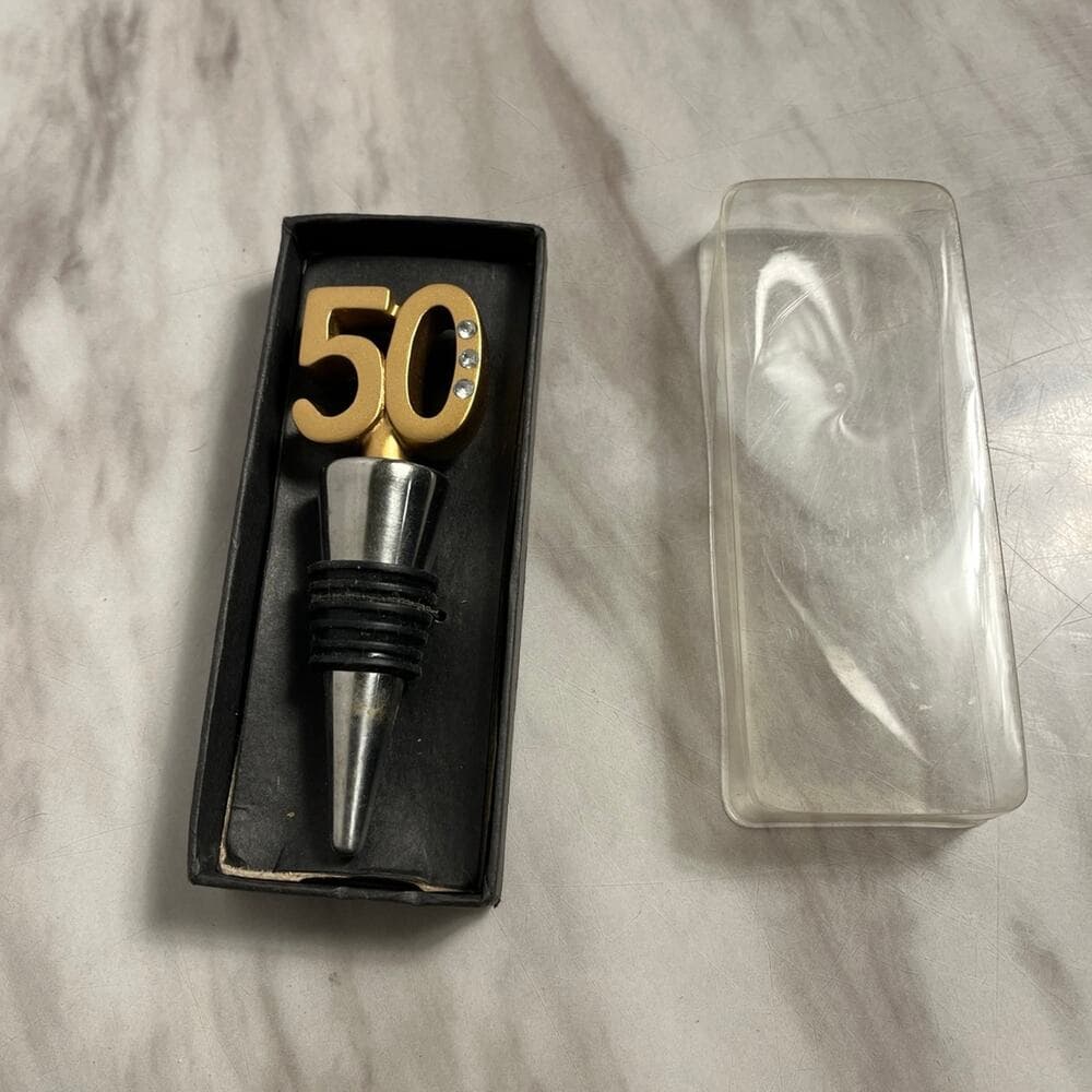 50th Anniversary or Birthday Bottle Stopper Anniversary Favor, 20