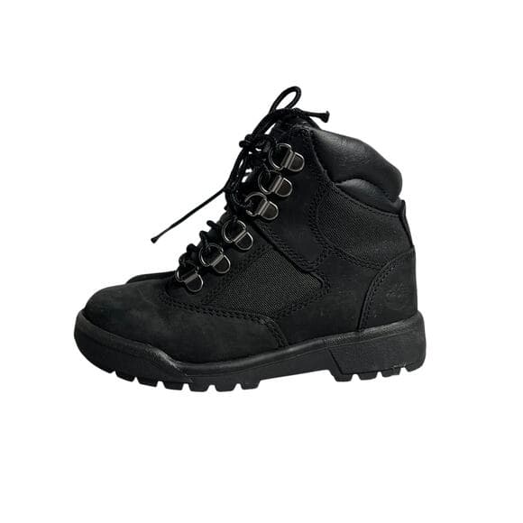 Black Timberland boots for toddlers size 12.5 - Thumbnail 8
