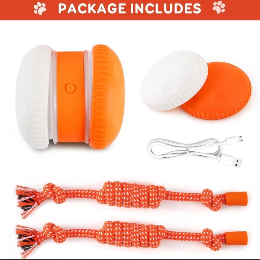 Interactive Dog Ball, Random Path Electric Automatic Moving and Rolling Dog Toy - Thumbnail 7