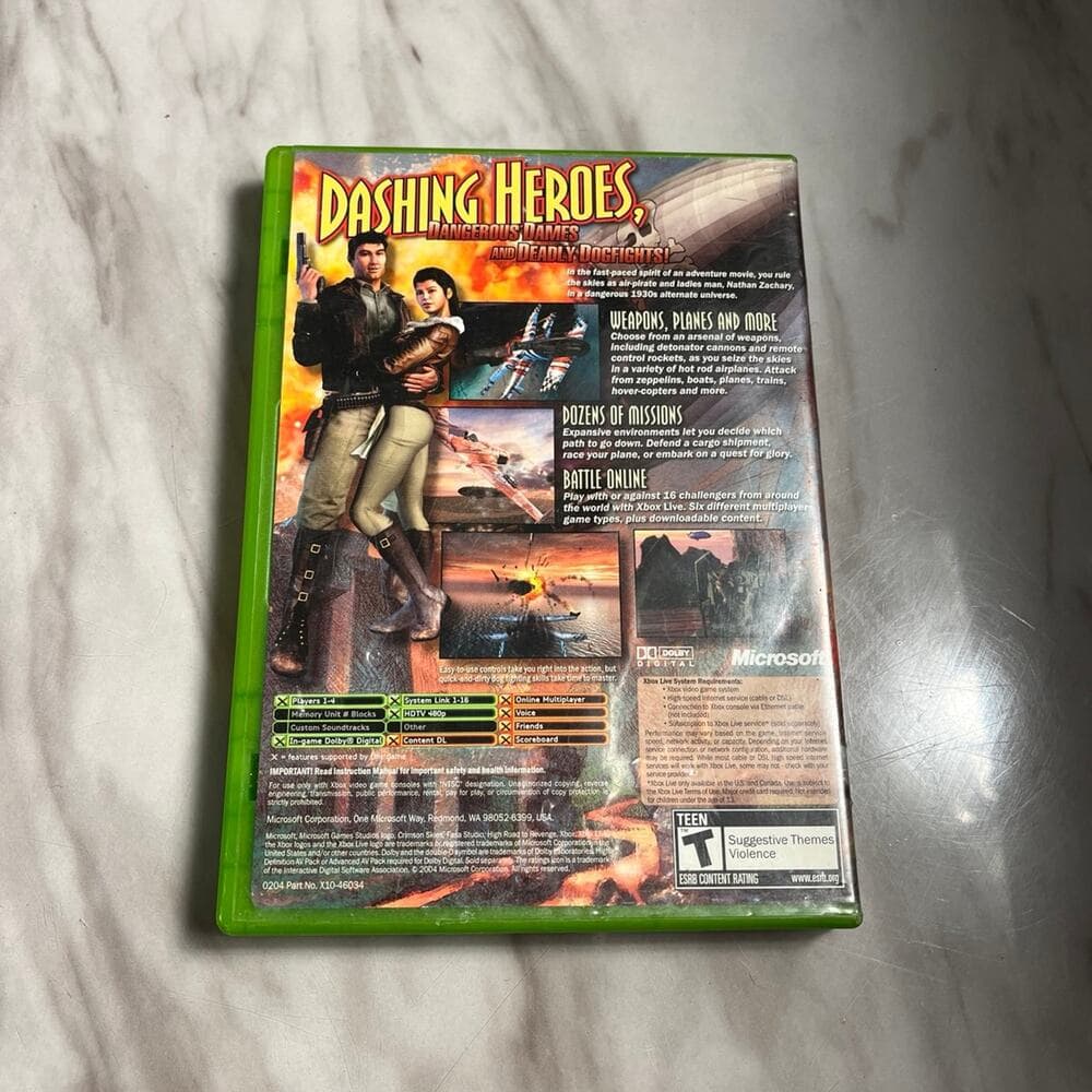 Crimson Skies High Road To Crimson Skies: High Road to Revenge (Microsoft Xbox, - Thumbnail 3
