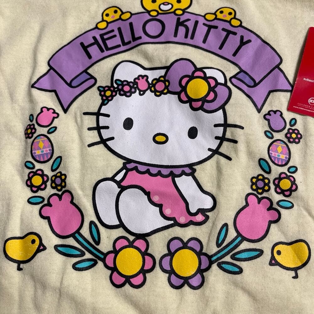 Hello Kitty Yellow T-shirt Size 3/4 - Thumbnail 5