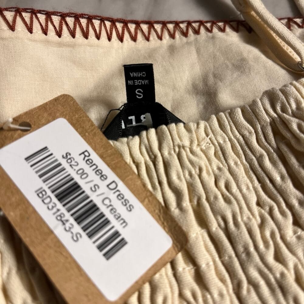 Vestique Renee Dress Cream Size Small - Thumbnail 7