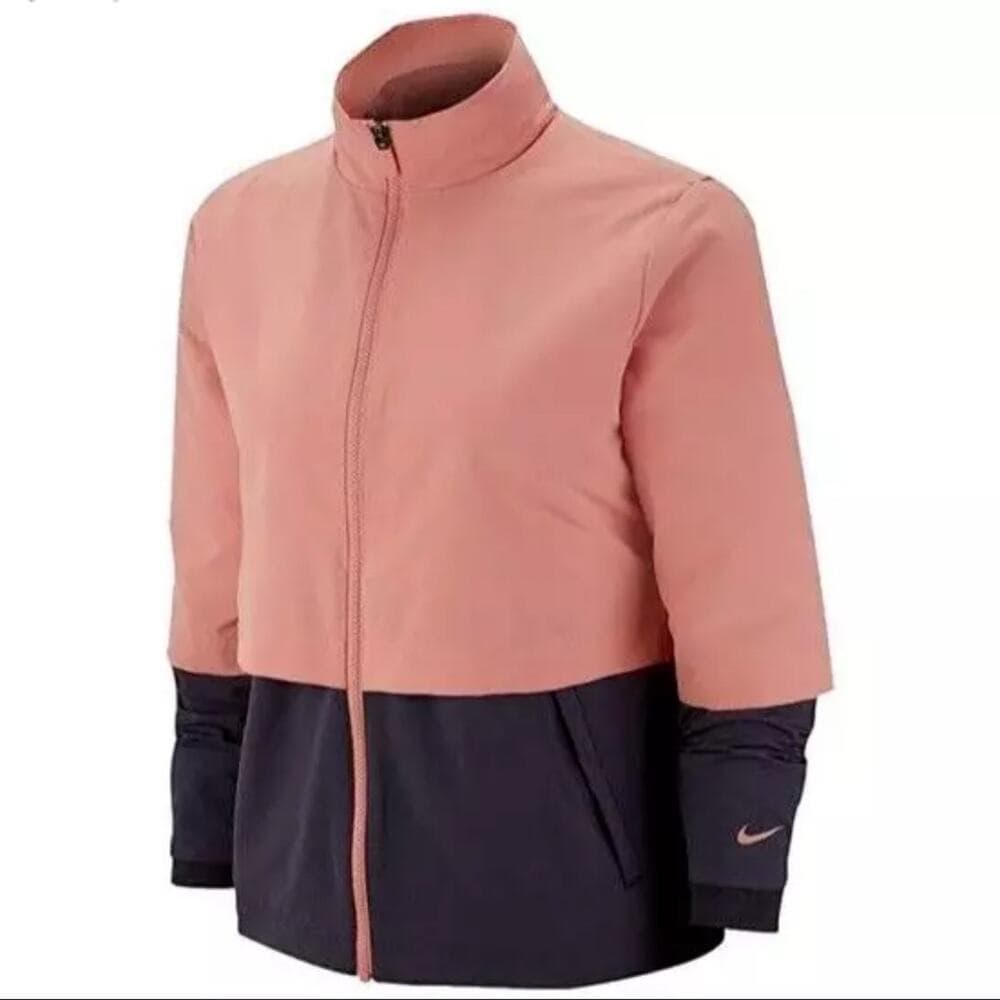 Nike Women's HyperAdapt Shield Pink Quartz Golf Jacket Size Medium - Thumbnail 10