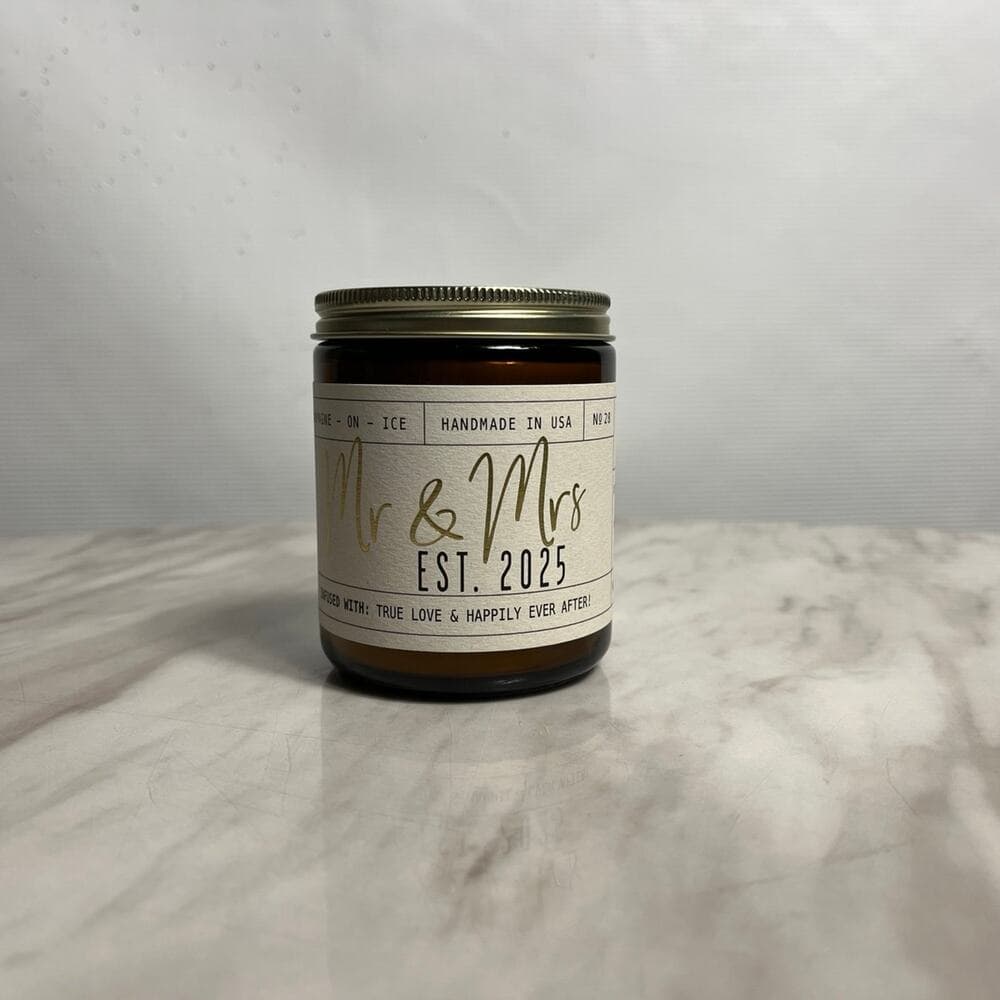 Mr. & Mrs. 2025, Lavender Scented Candle - Thumbnail 6