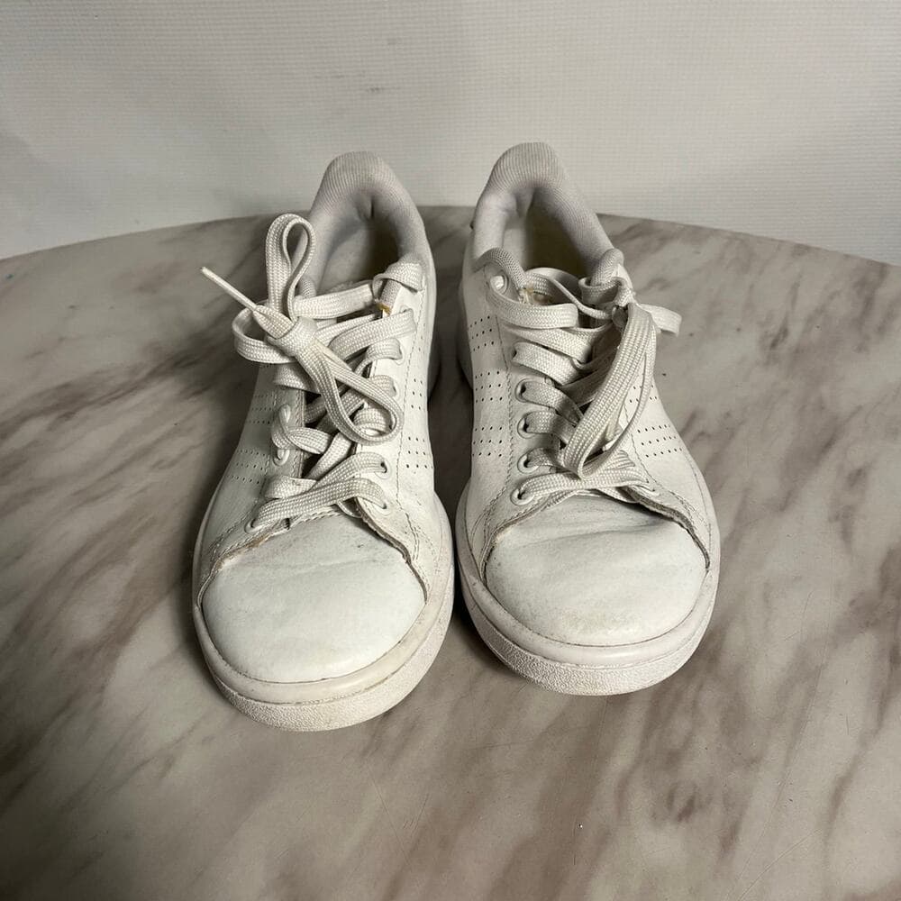 White & Gold Adidas Sneakers Size 6 - Thumbnail 3