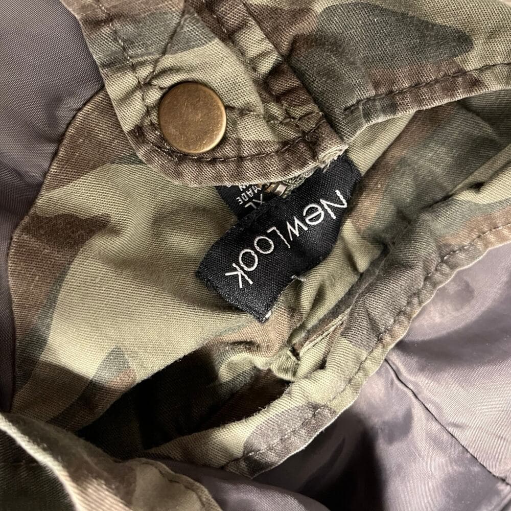 New Look Womens Hooded Army Camouflage Jacket Size X-Large - Thumbnail 3