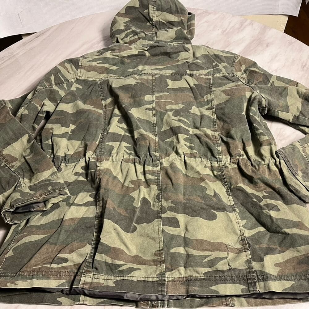 New Look Womens Hooded Army Camouflage Jacket Size X-Large - Thumbnail 5