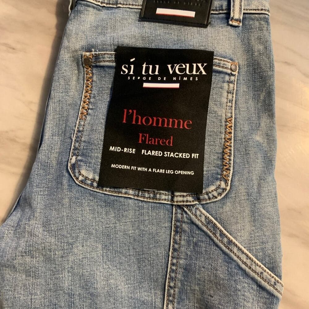 Si Tu Veux Flared Mens Jeans Size 32 - Thumbnail 7