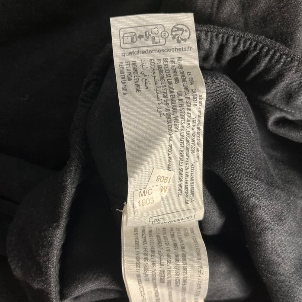 Abercrombie & Fitch Black Womens Dress XSP - Thumbnail 4