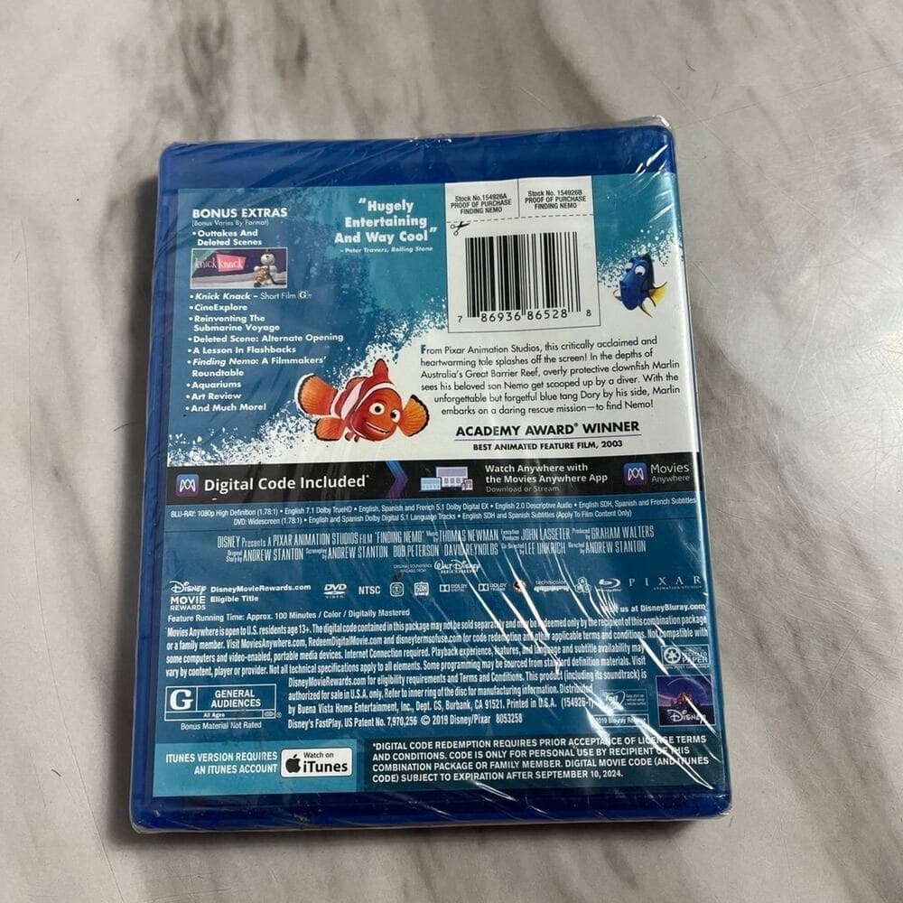 Disney Pixar Finding Nemo Blu-Ray Movie - Thumbnail 2