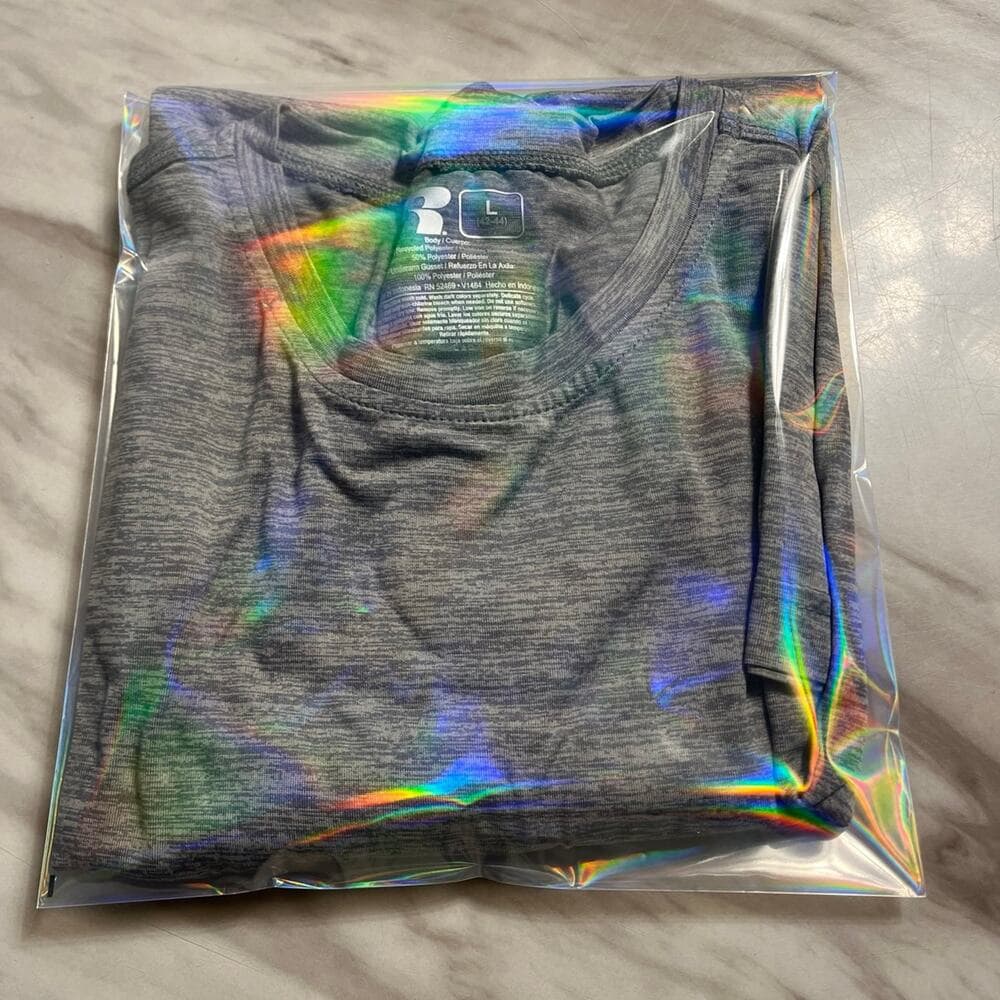Russell Men’s T-Shirt Size Large Grey/Black - Thumbnail 3